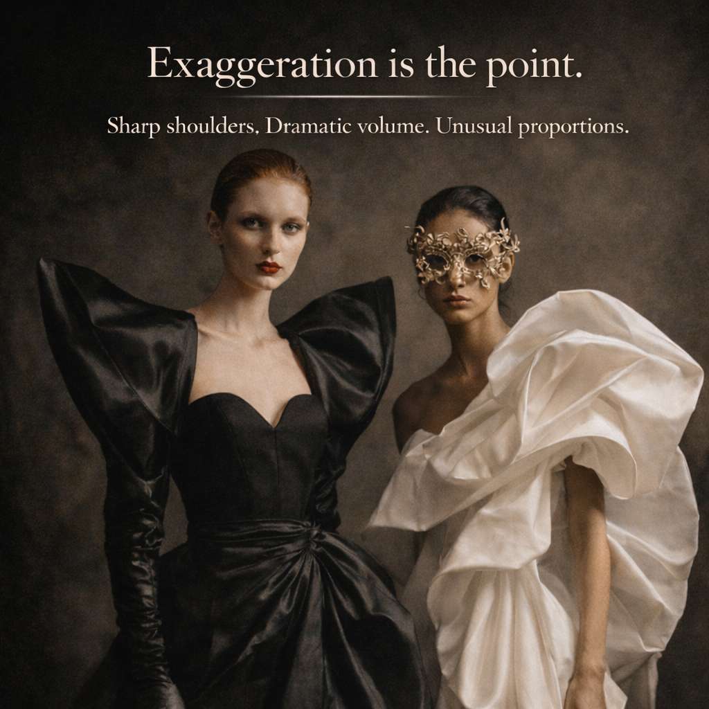 NYFW After Party women's style guide - exaggerated silhouettes and sculptural fashion