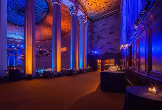 Room 16, the private mezzanine suite overlooking the Gotham Hall runway