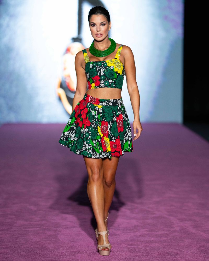 Front row guests at Miami Swim Week 2026 watching a designer collection debut